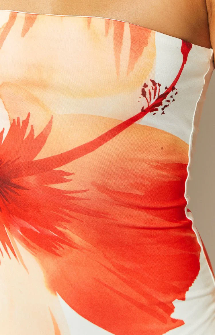 ALANA - FLORAL PRINTED MIDI DRESS - Image 5