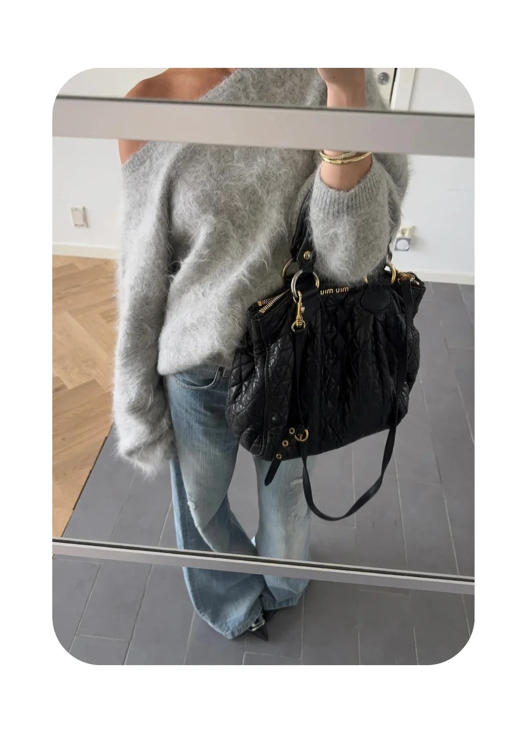 AMI - ONE SHOULDER KNITTED JUMPER - Image 4