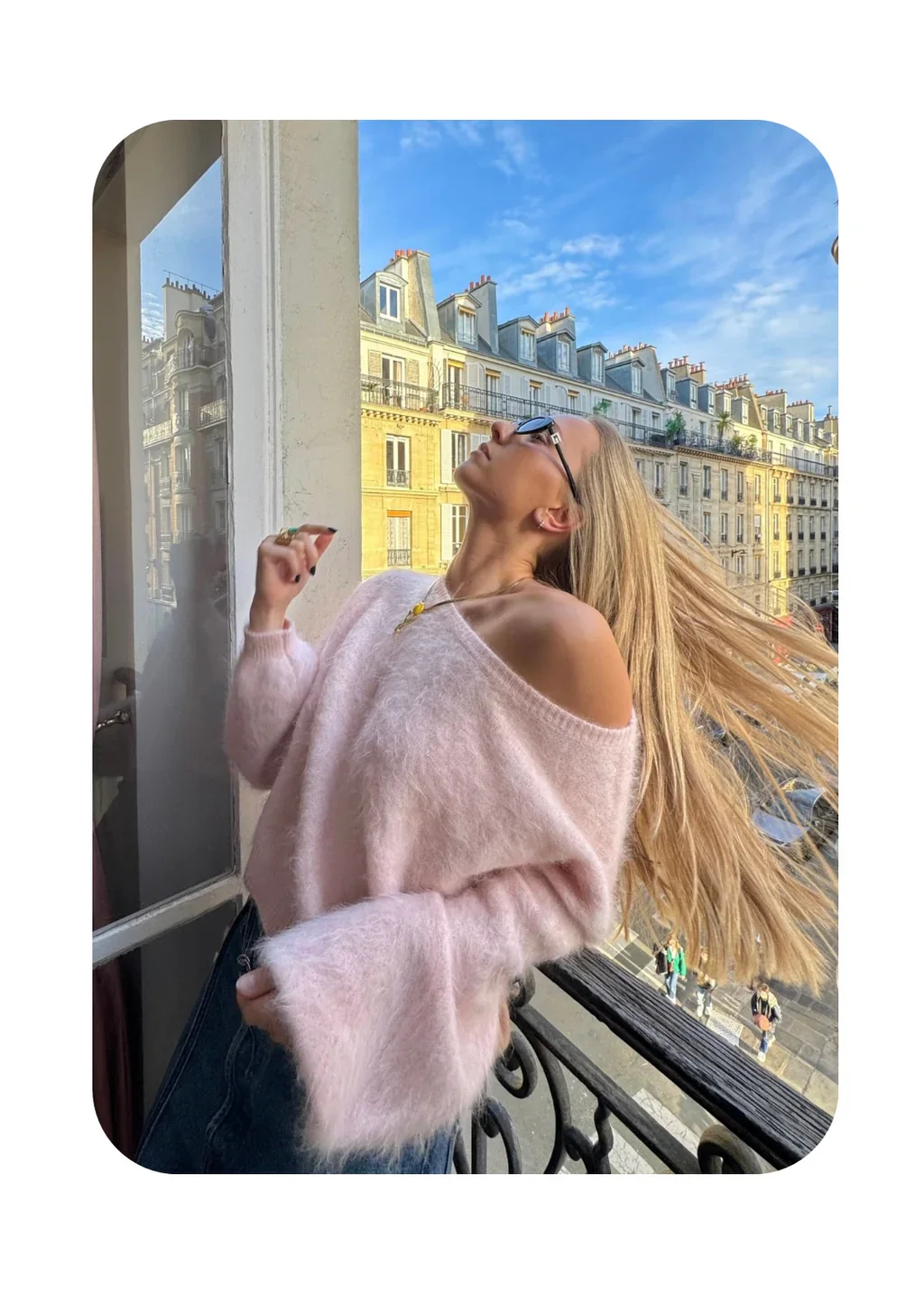 AMI - ONE SHOULDER KNITTED JUMPER - Image 2