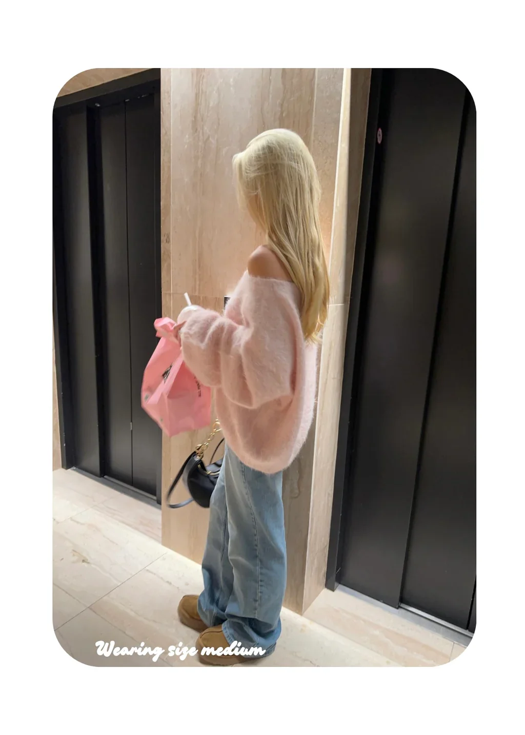 AMI - ONE SHOULDER KNITTED JUMPER - Image 4