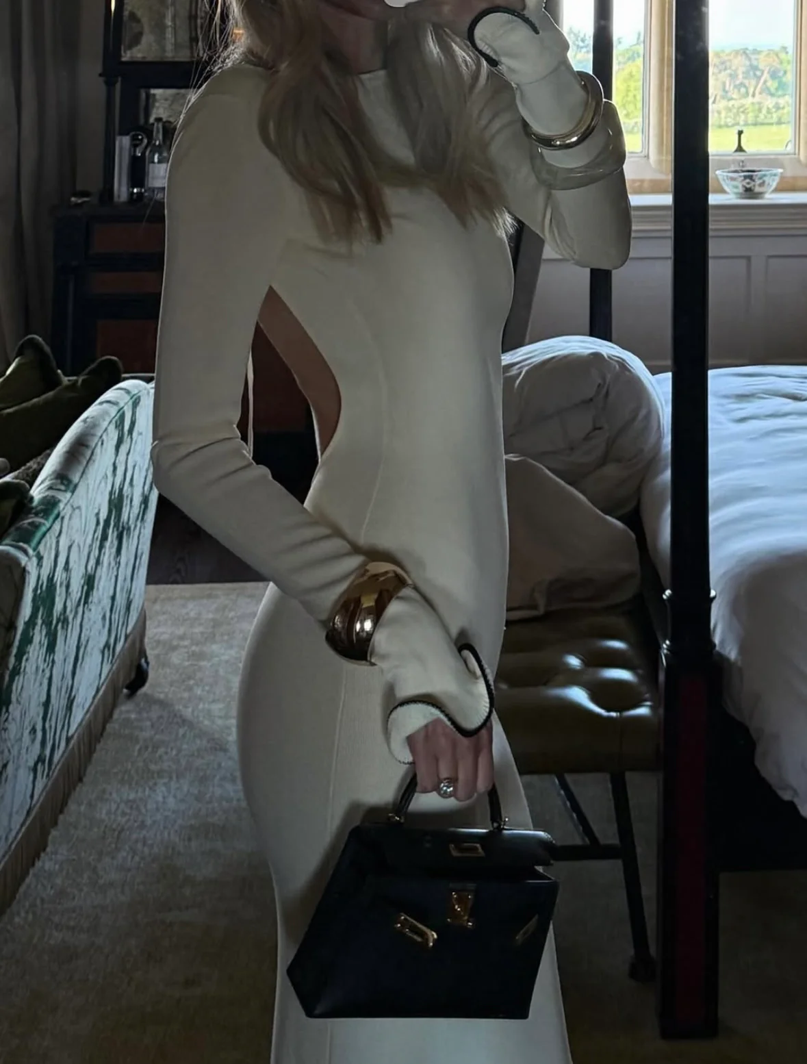 ANNABELLE - RUFFLE HEM MIDI DRESS - Image 3