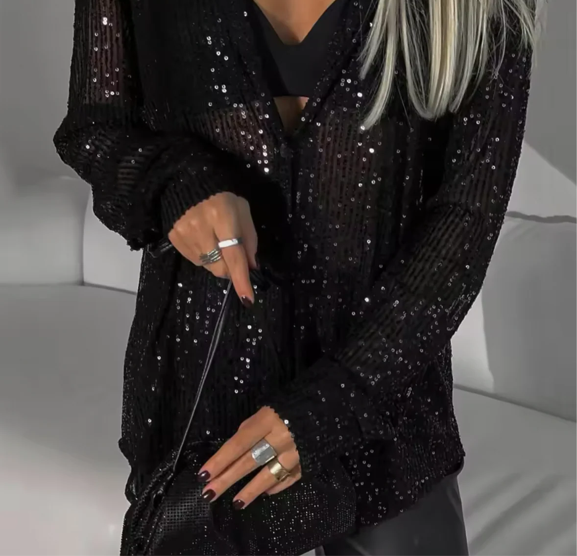 ARIANA - SEQUIN SHIRT - Image 3
