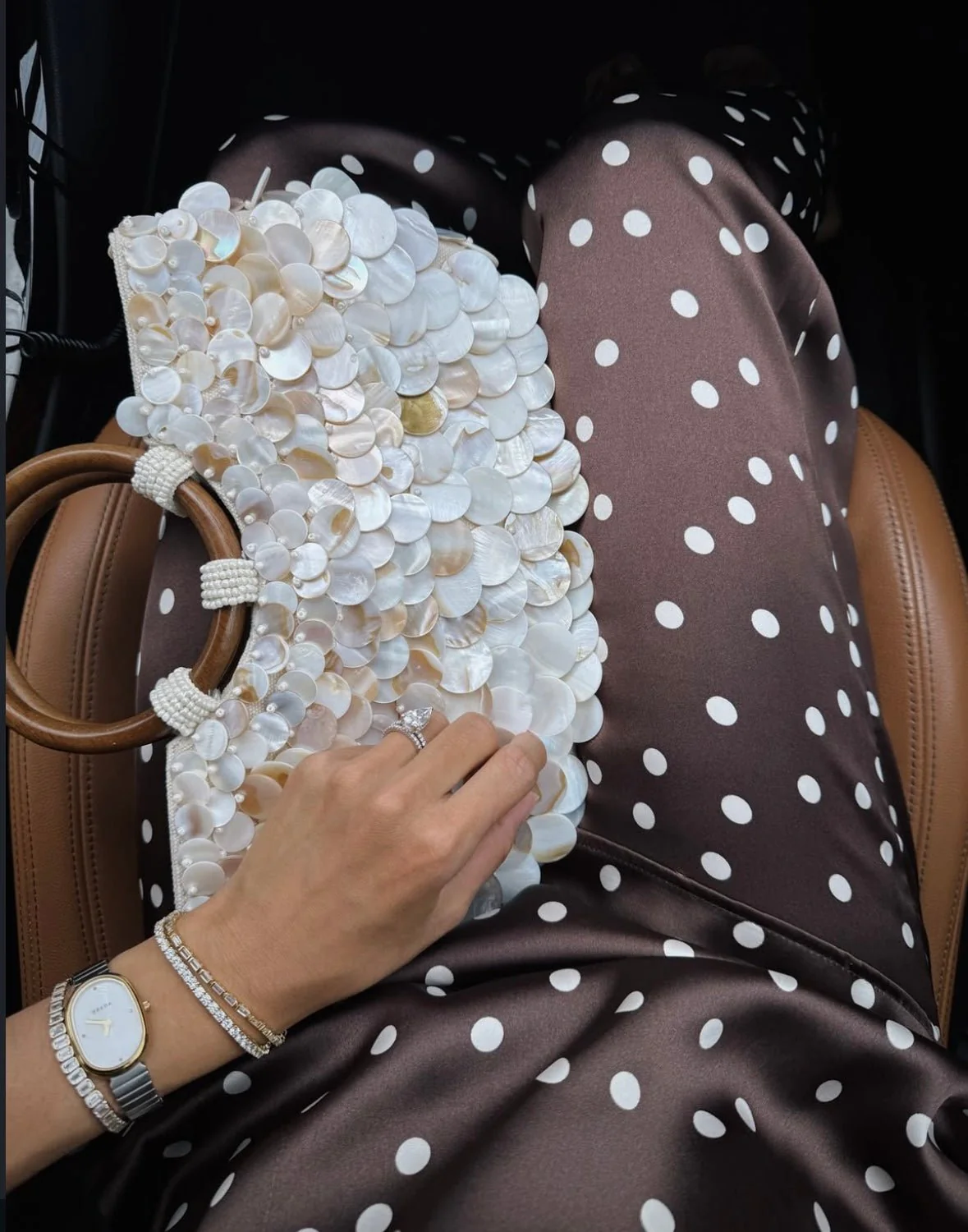 BEATRICE - POLKA DOT SATIN CO-ORD - Image 3