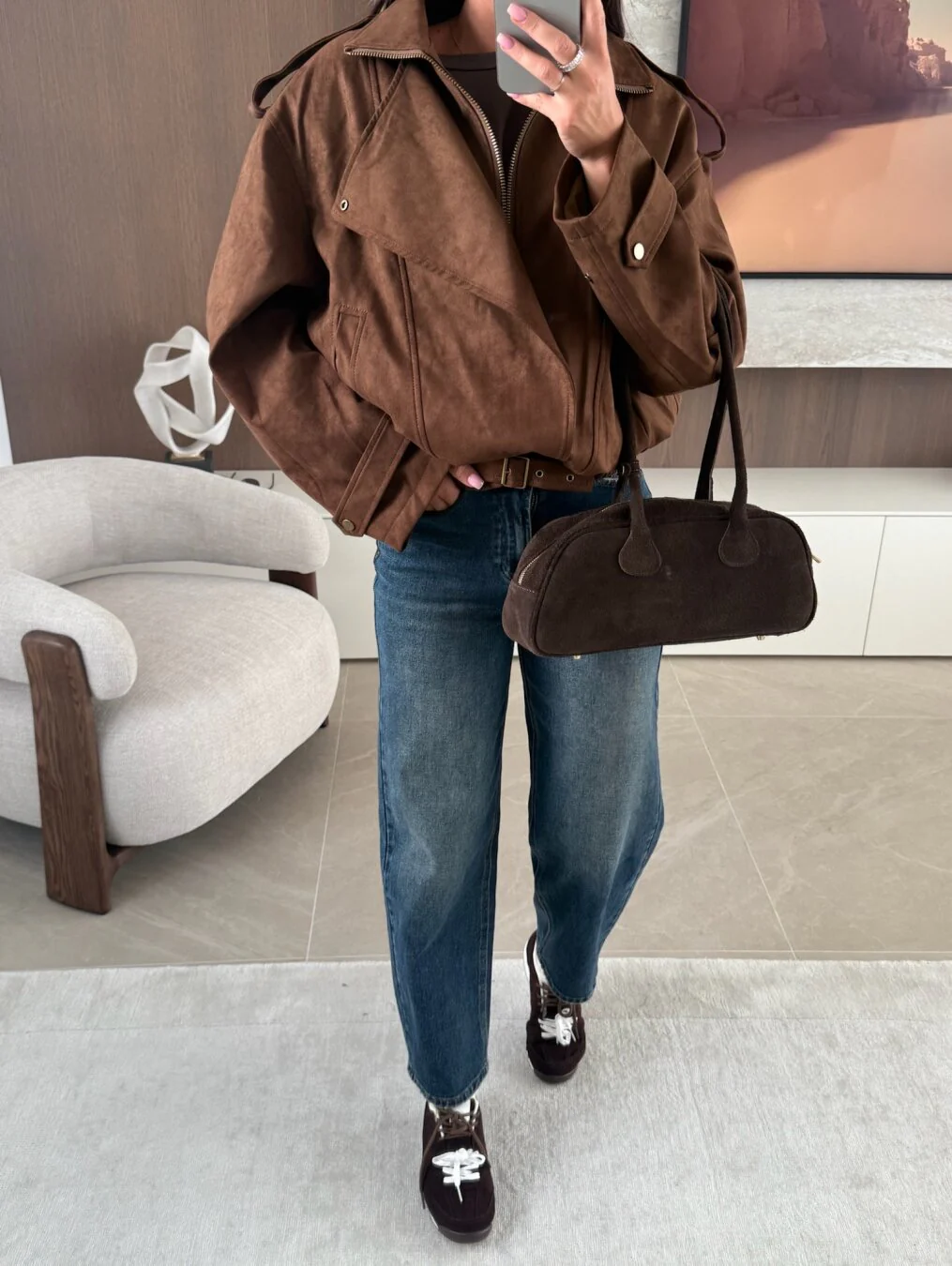 BECCA - SUEDE BIKER JACKET - Image 2