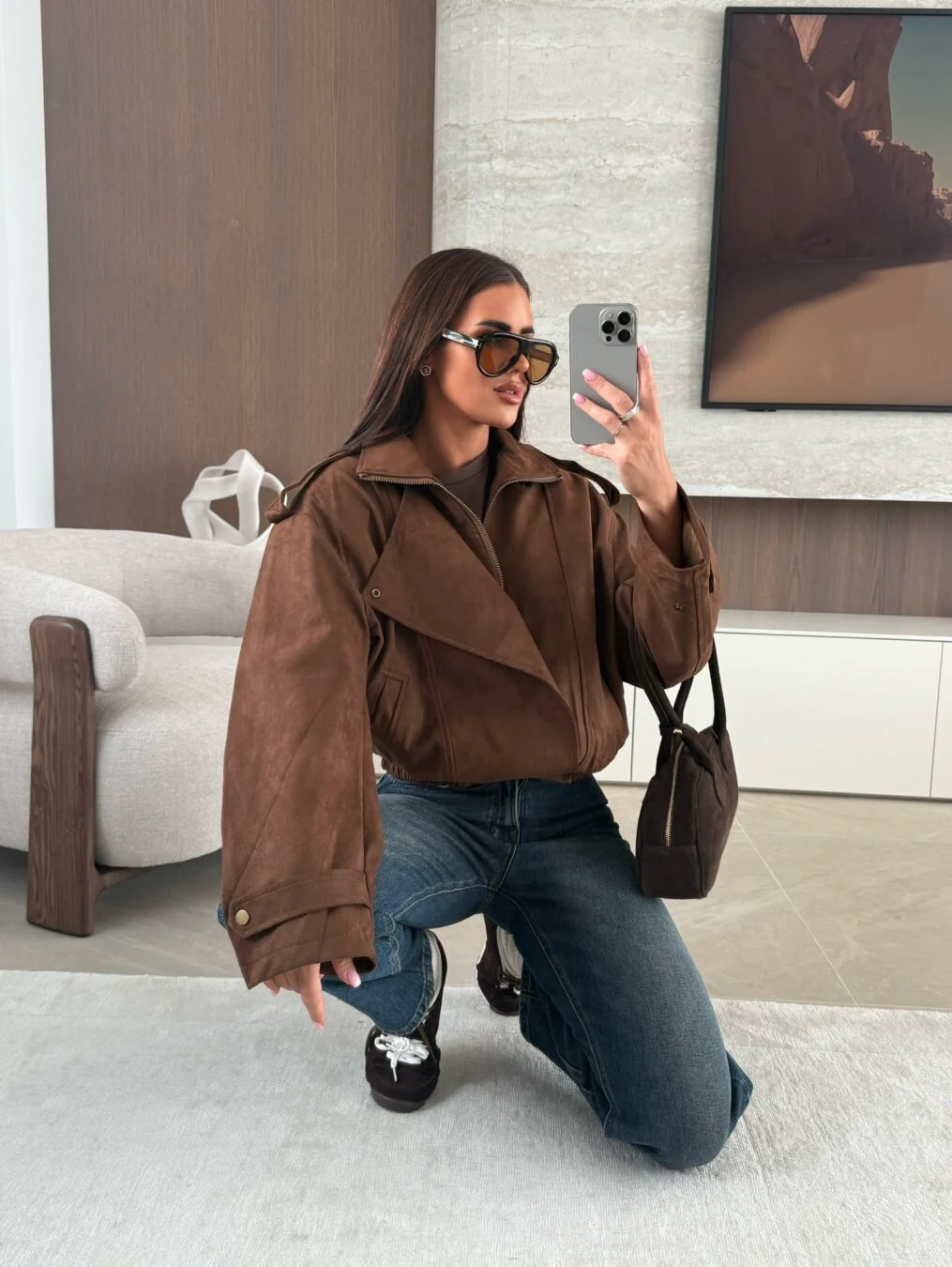 BECCA - SUEDE BIKER JACKET - Image 5