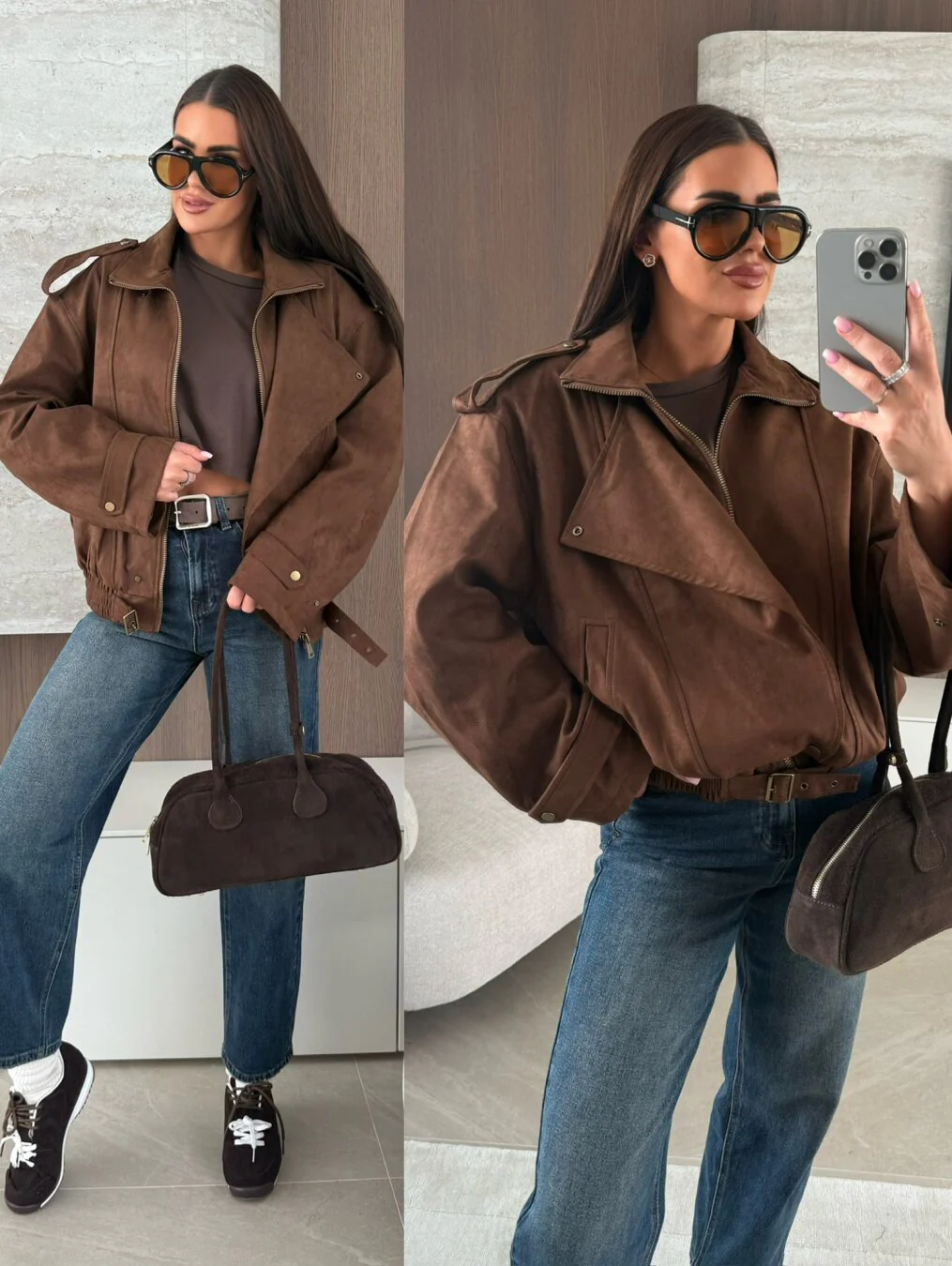 BECCA - SUEDE BIKER JACKET - Image 6