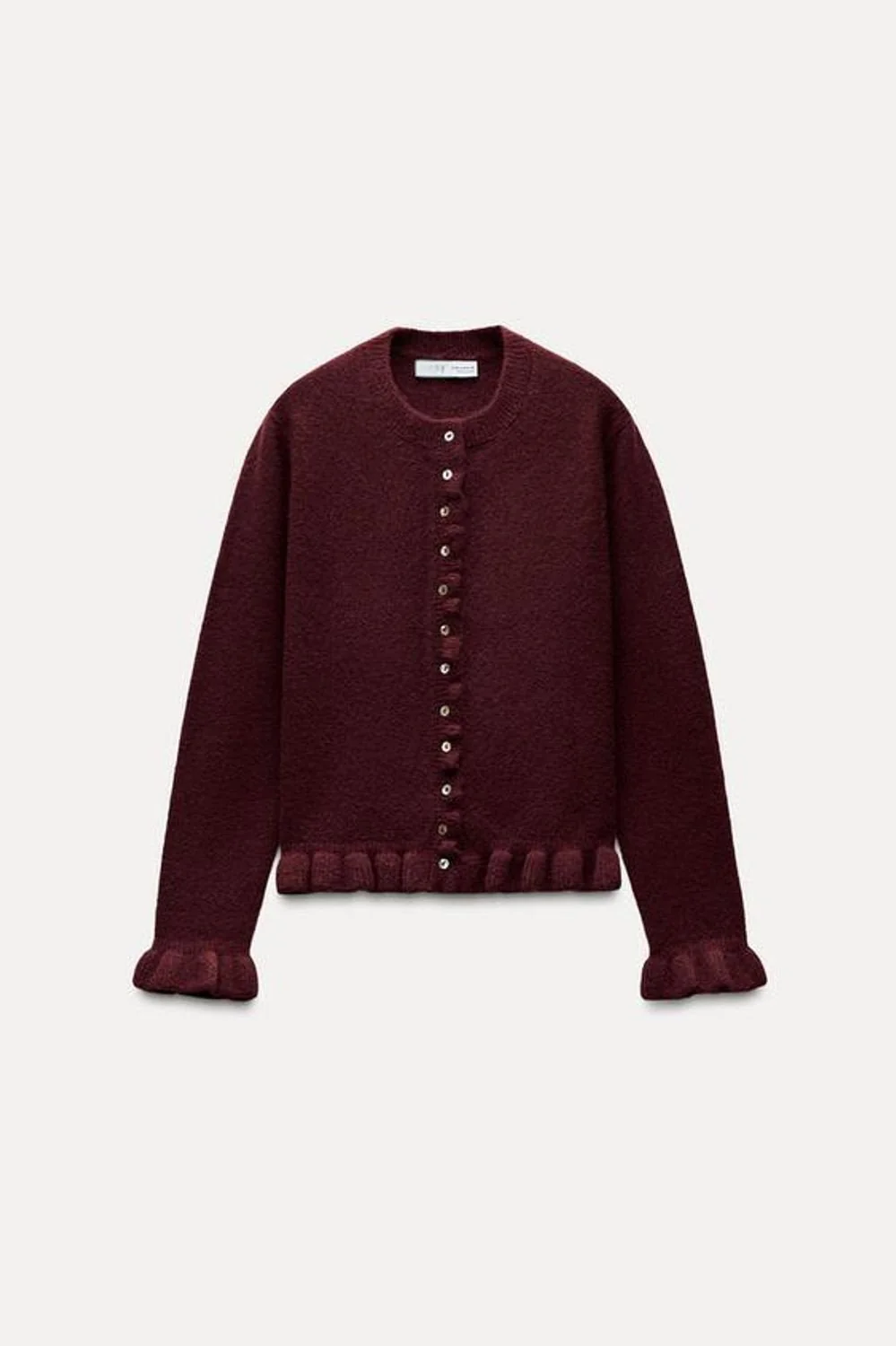 BINKY - FRILL WOOL CARDIGAN - Image 2