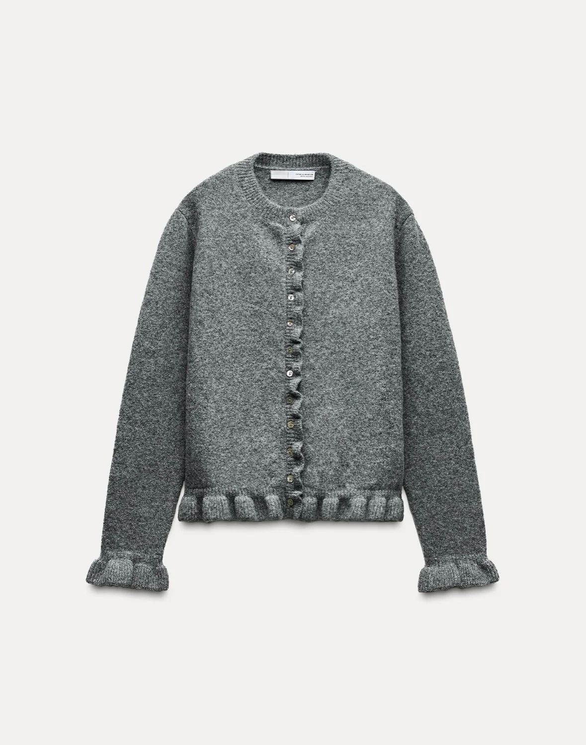 BINKY - FRILL WOOL CARDIGAN - Image 2