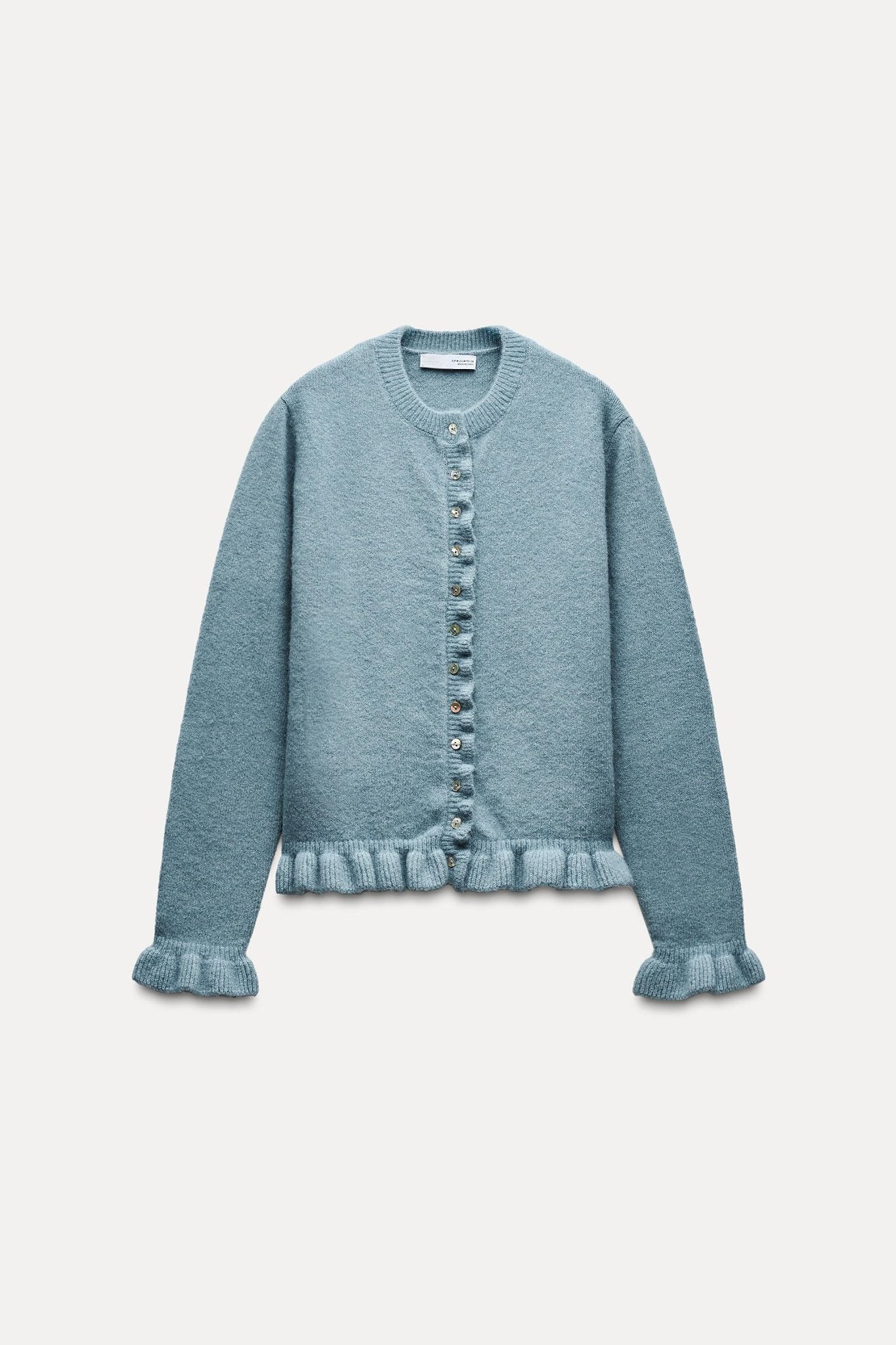 BINKY - FRILL WOOL CARDIGAN - Image 3