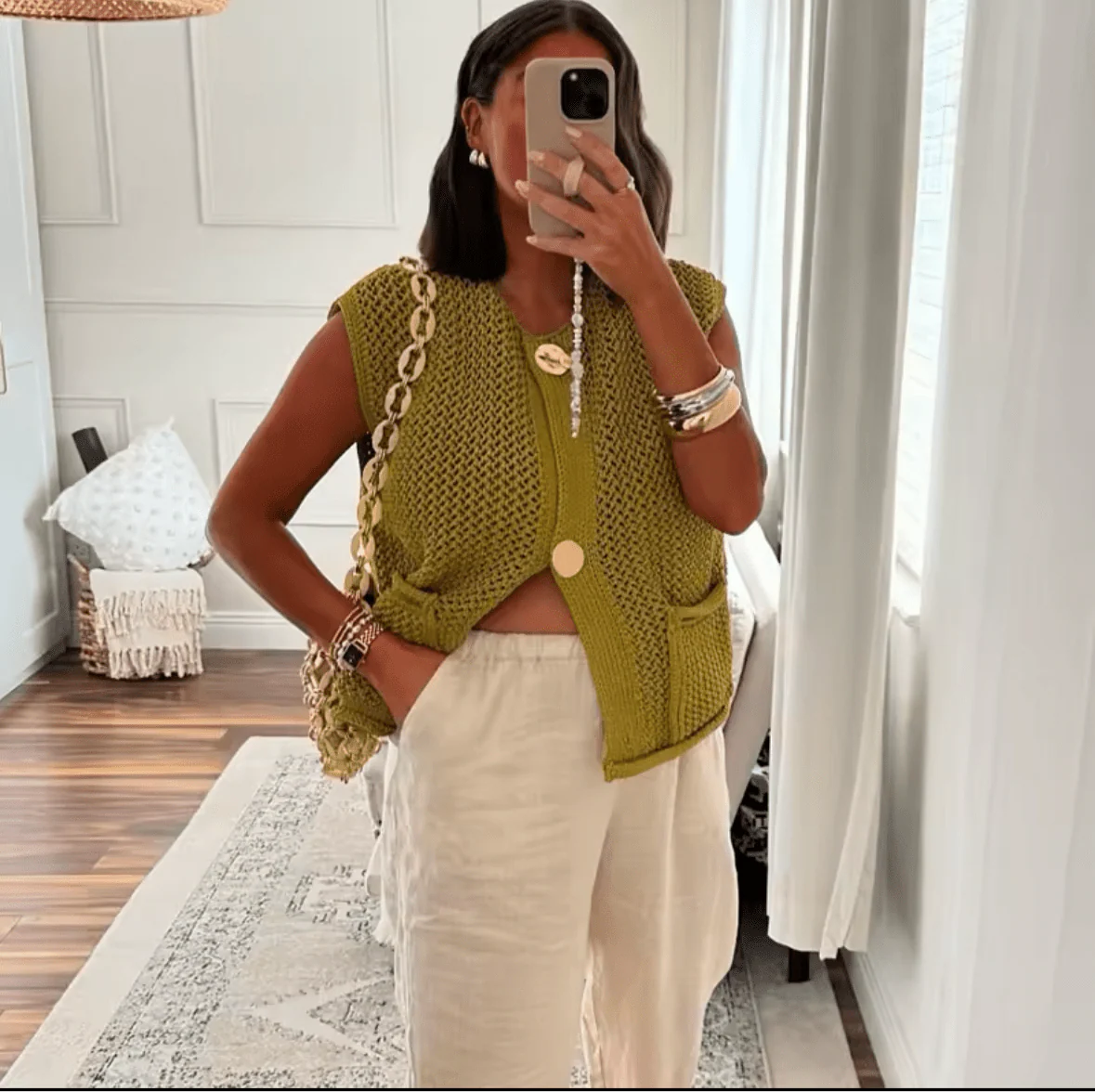 BRONWYN - CHUNKY KNIT VEST - Image 3