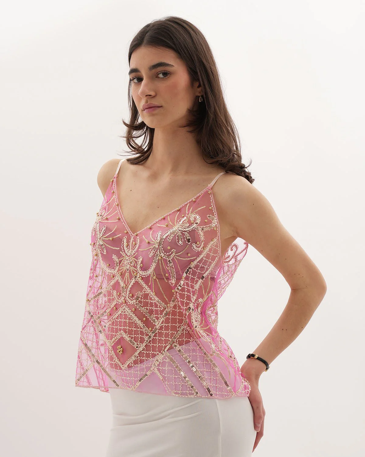 CECILIA - SEQUIN TOP
