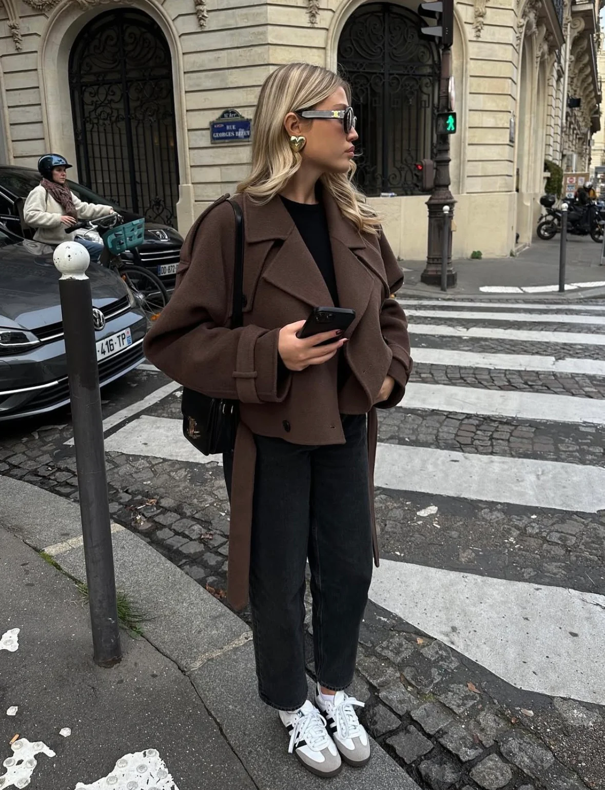 CELINE - WOOL BELTED COAT - Image 2