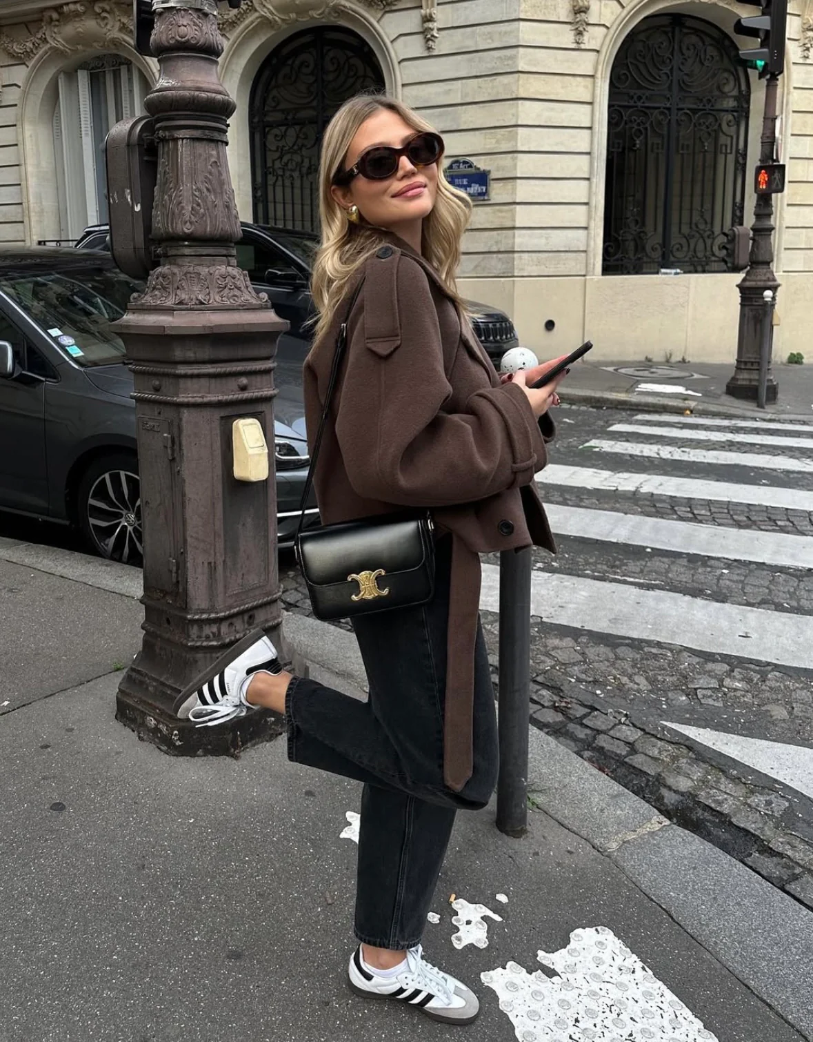 CELINE - WOOL BELTED COAT - Image 3