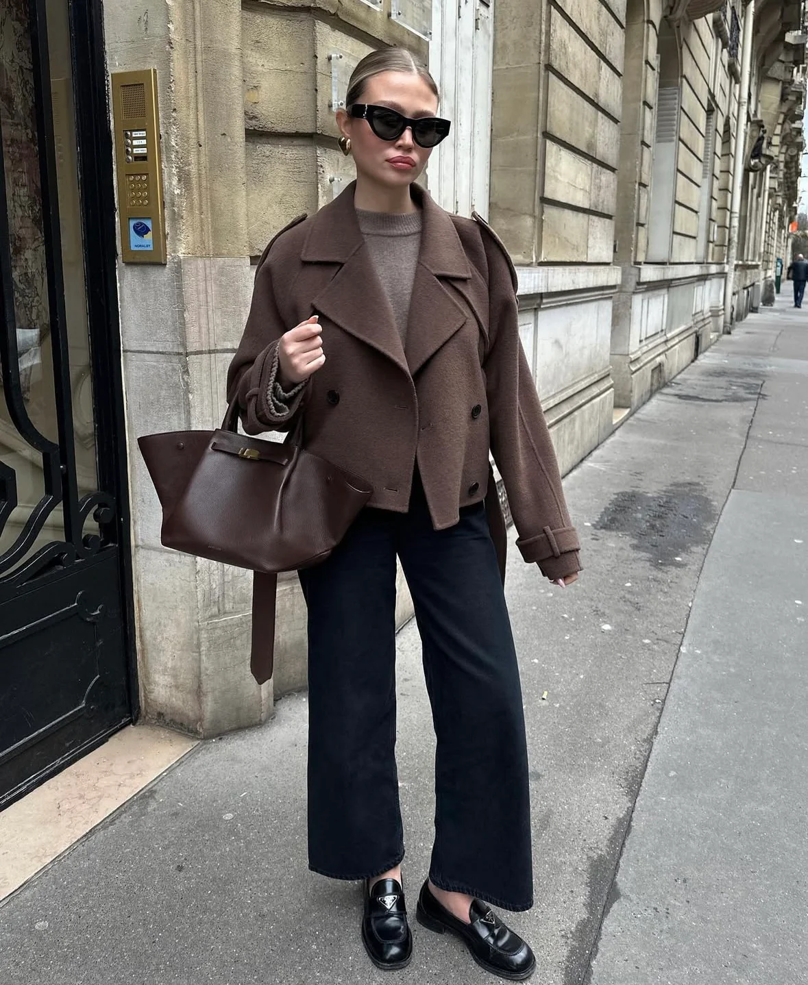 CELINE - WOOL BELTED COAT - Image 4
