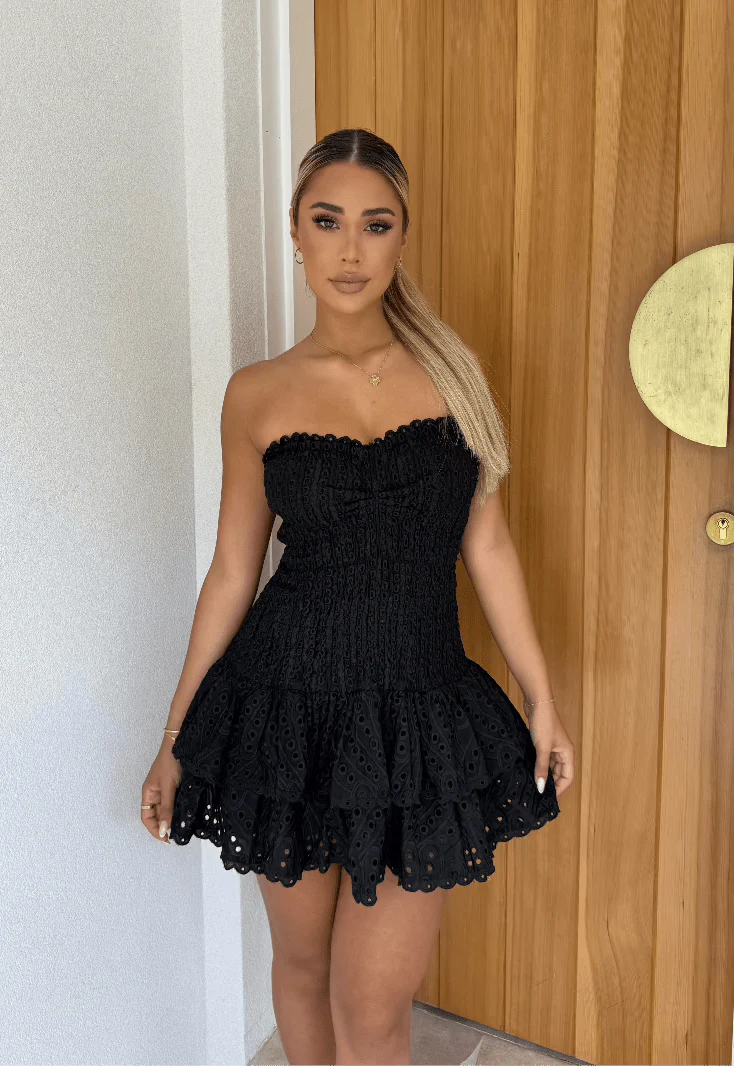 CHIARA - EMBROIDERED MINI DRESS - Image 3
