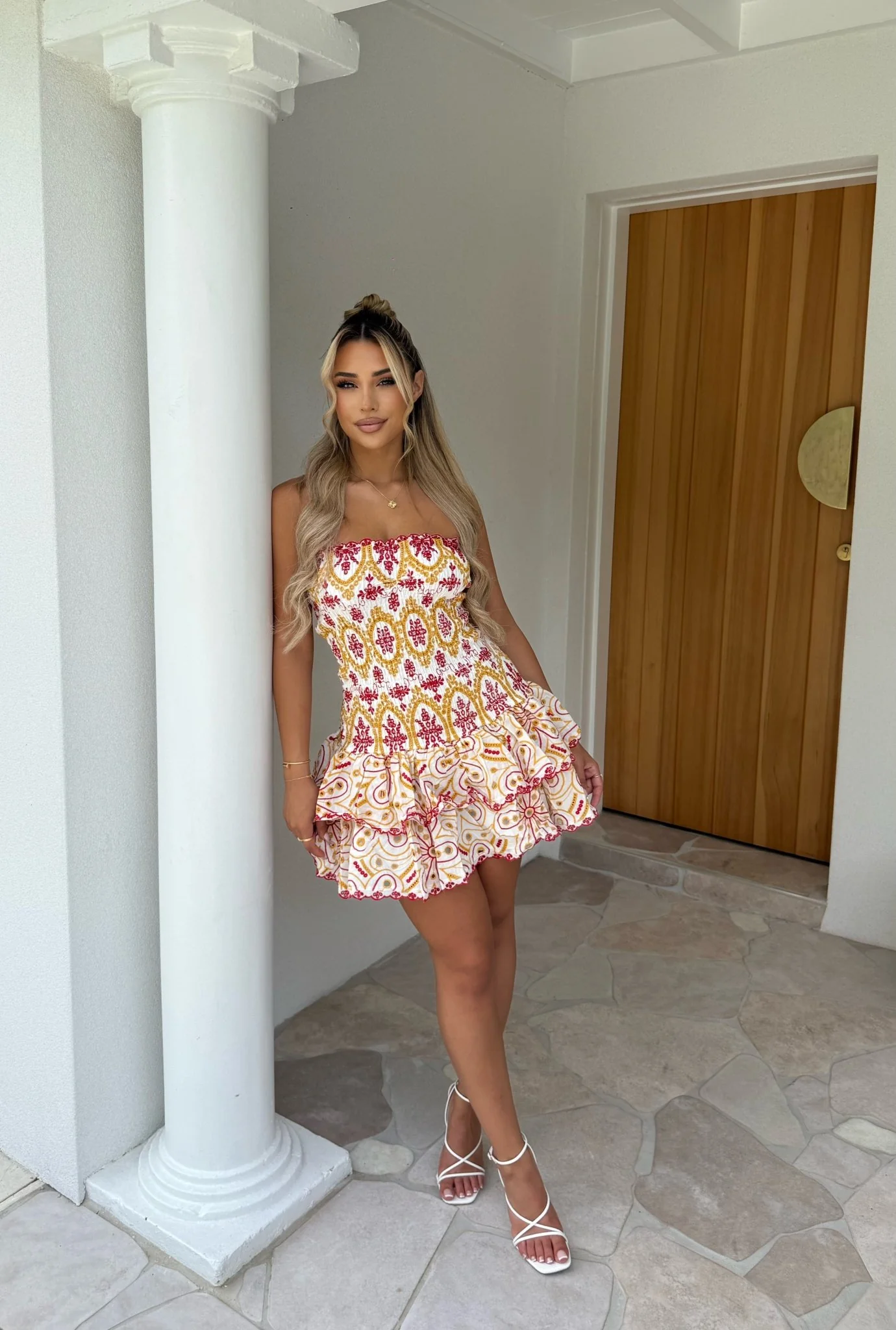 CHIARA - EMBROIDERED MINI DRESS - Image 2