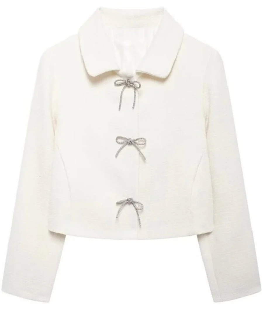 CLARA - BOW EMBELLISHED JACKET