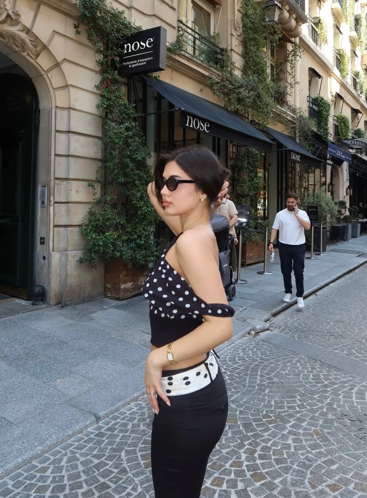 CLEO - POLKA DOT OFF THE SHOULDER TOP - Image 3