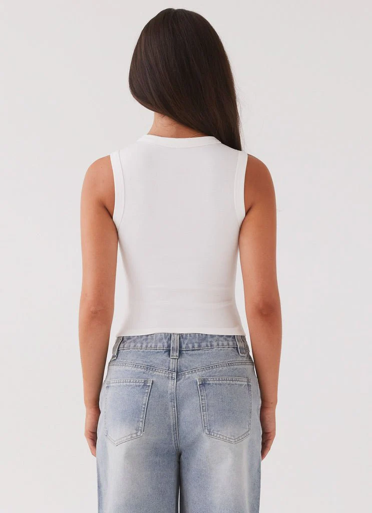 HARRIET - RIBBED VEST TOP - Image 6