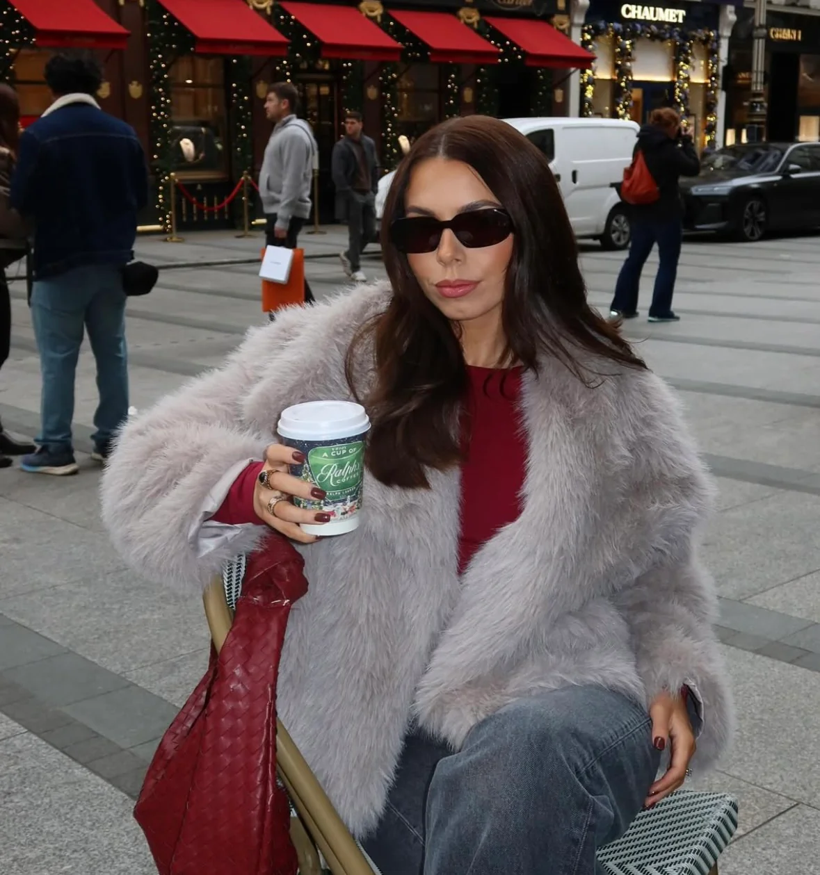 DEMURE - FAUX FUR COAT - Image 3