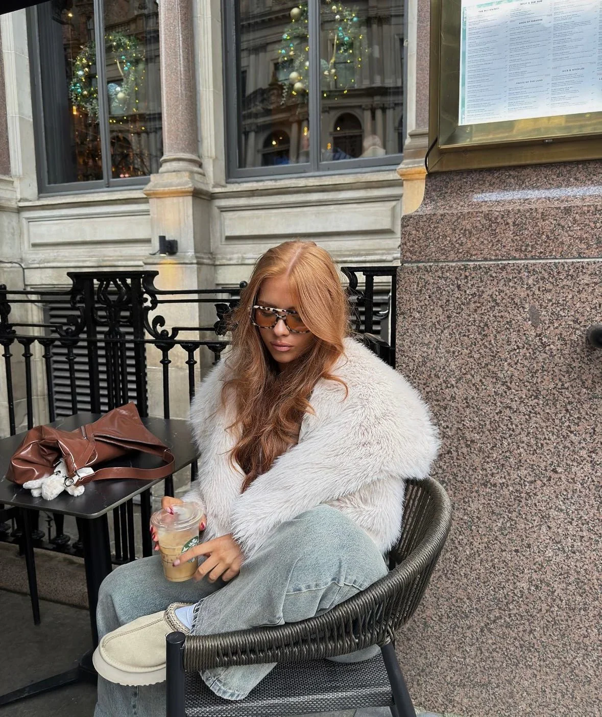 DEMURE - FAUX FUR COAT - Image 3