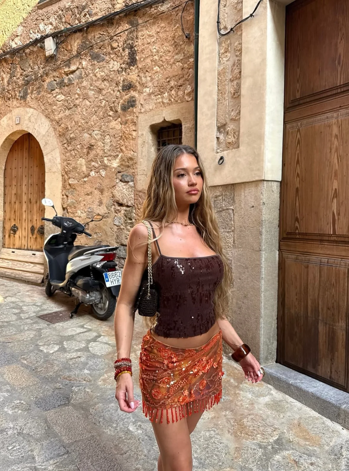 EDEN - EMBELLISHED MINI SKIRT - Image 5