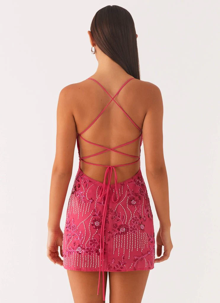 ROMY - SEQUIN EMBELLISHED MINI DRESS - Image 3