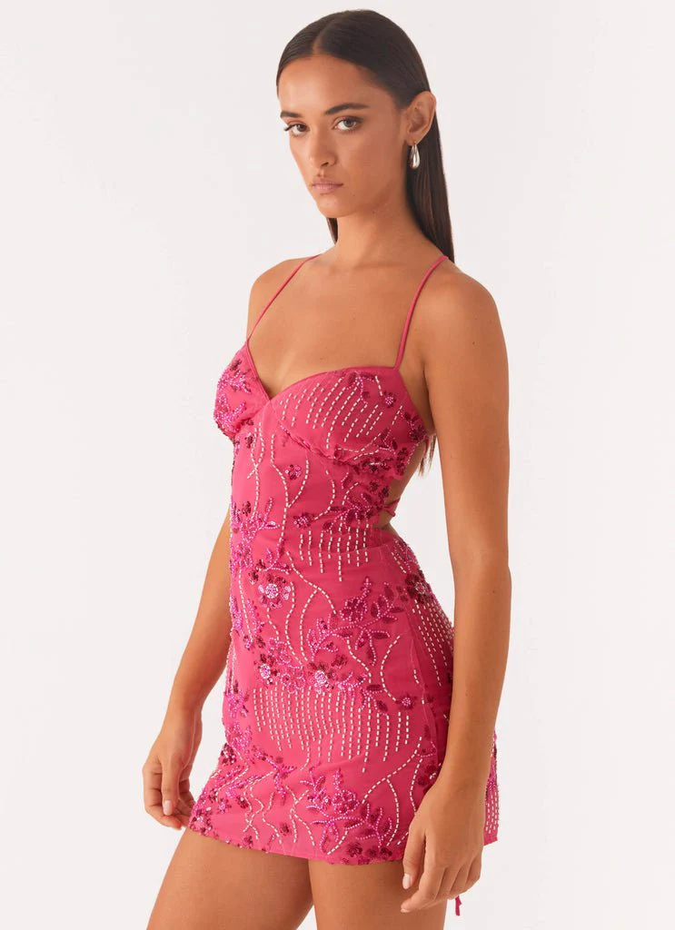 ROMY - SEQUIN EMBELLISHED MINI DRESS - Image 4