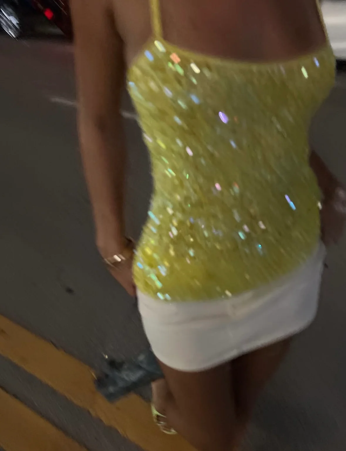 SAMMY - SEQUIN STRAPPY TOP - Image 4