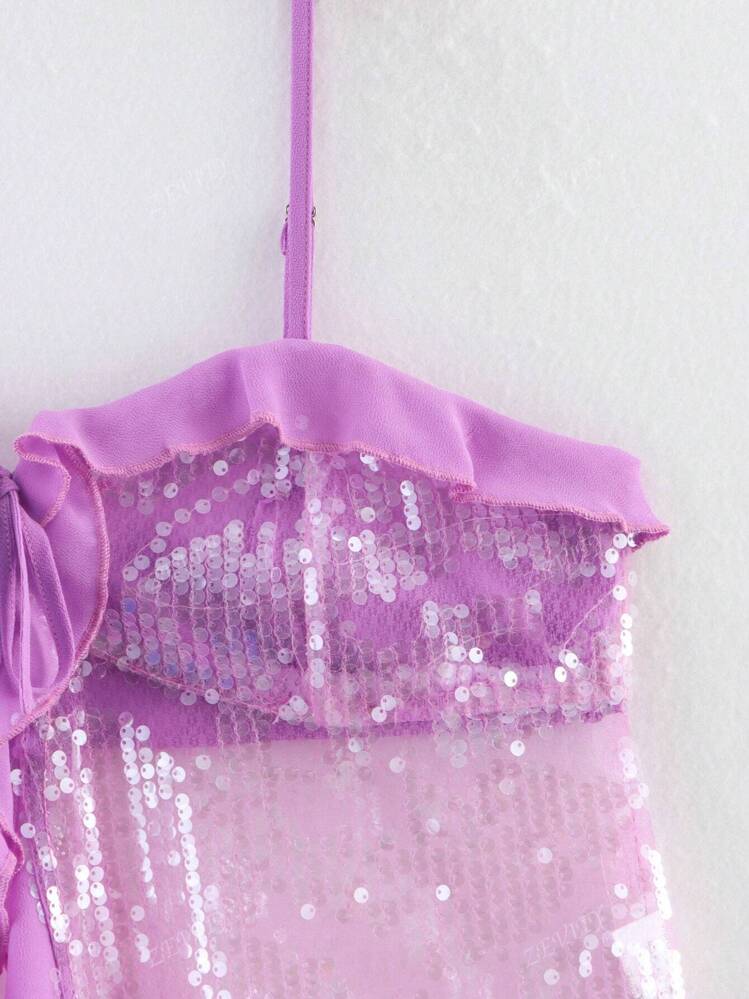 GIGI - RUFFLE SEQUIN TOP - Image 3