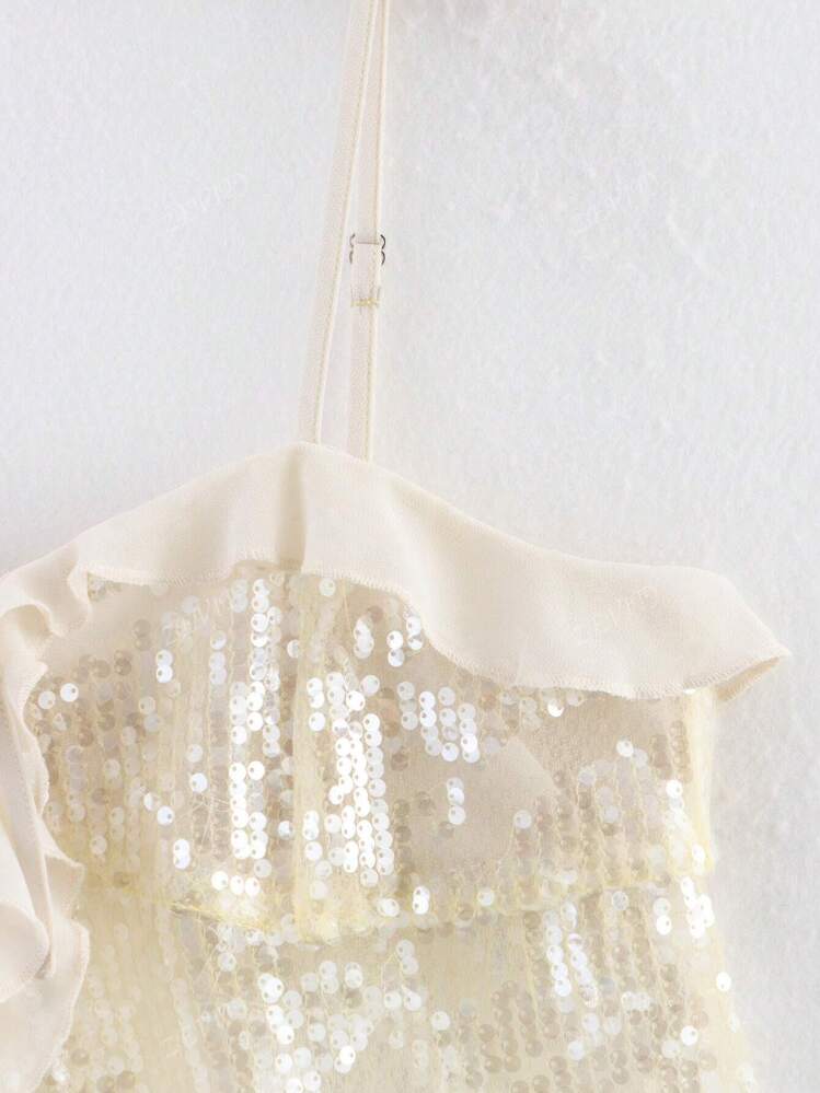 GIGI - RUFFLE SEQUIN TOP - Image 3