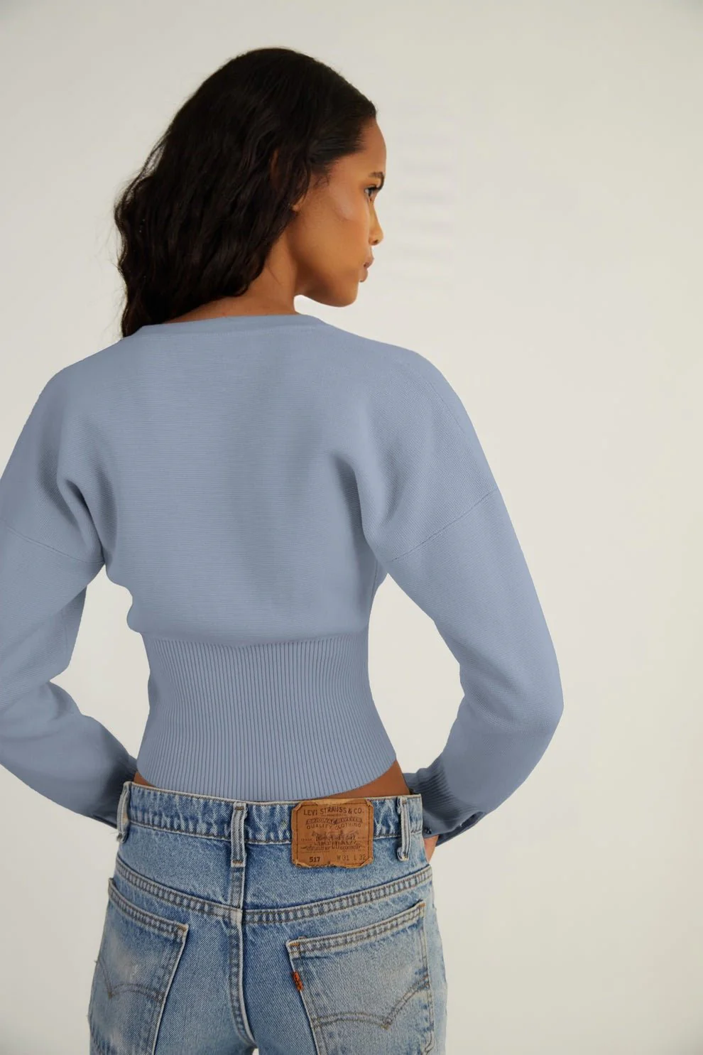 GINA - RIBBED BUTTON CARDIGAN - Image 2