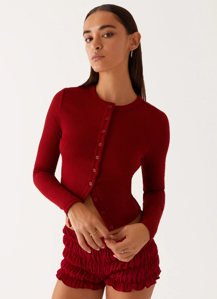 HATTY - RIBBED LONGSLEEVE TOP - Image 2