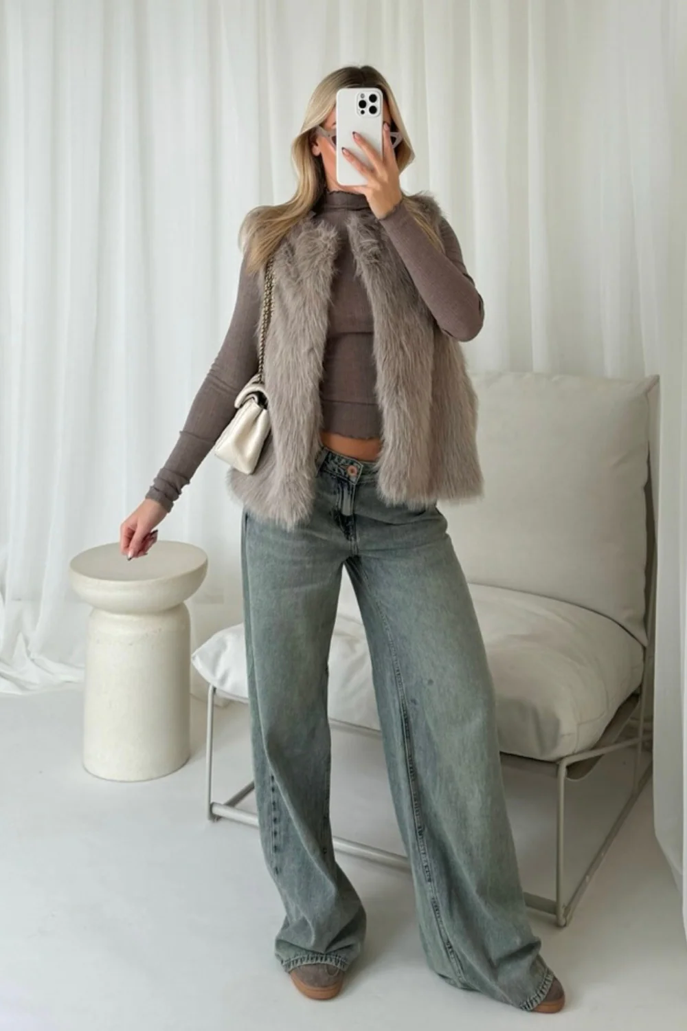 HEIDI - FAUX FUR GILET