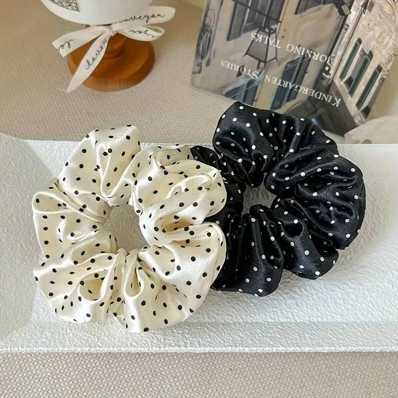 HETTY - 2 PACK POLKA DOT SCRUNCHIES