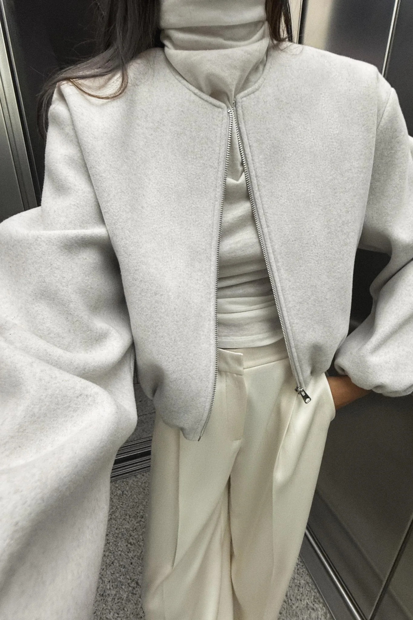POPPY - WOOL BOMBER JACKET - Image 3