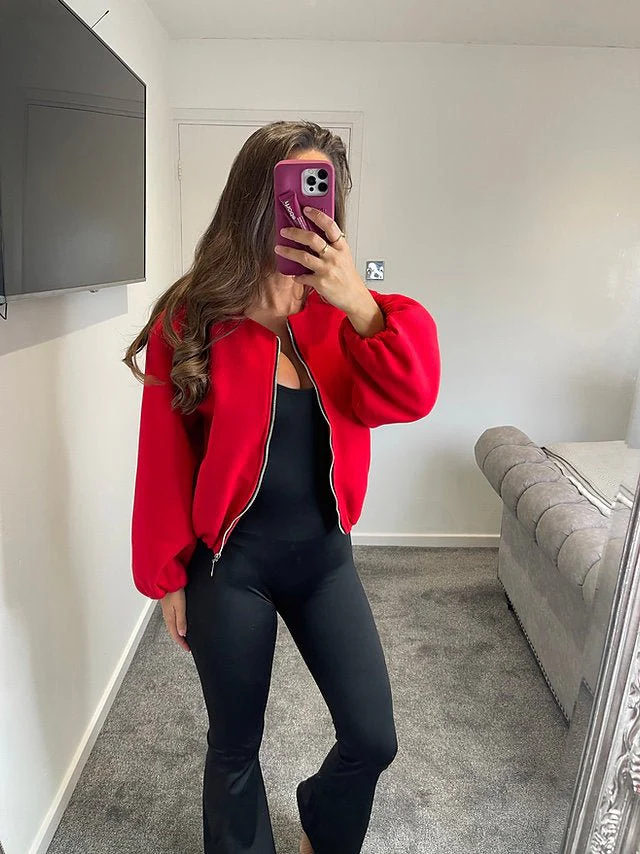 POPPY - WOOL BOMBER JACKET - Image 2
