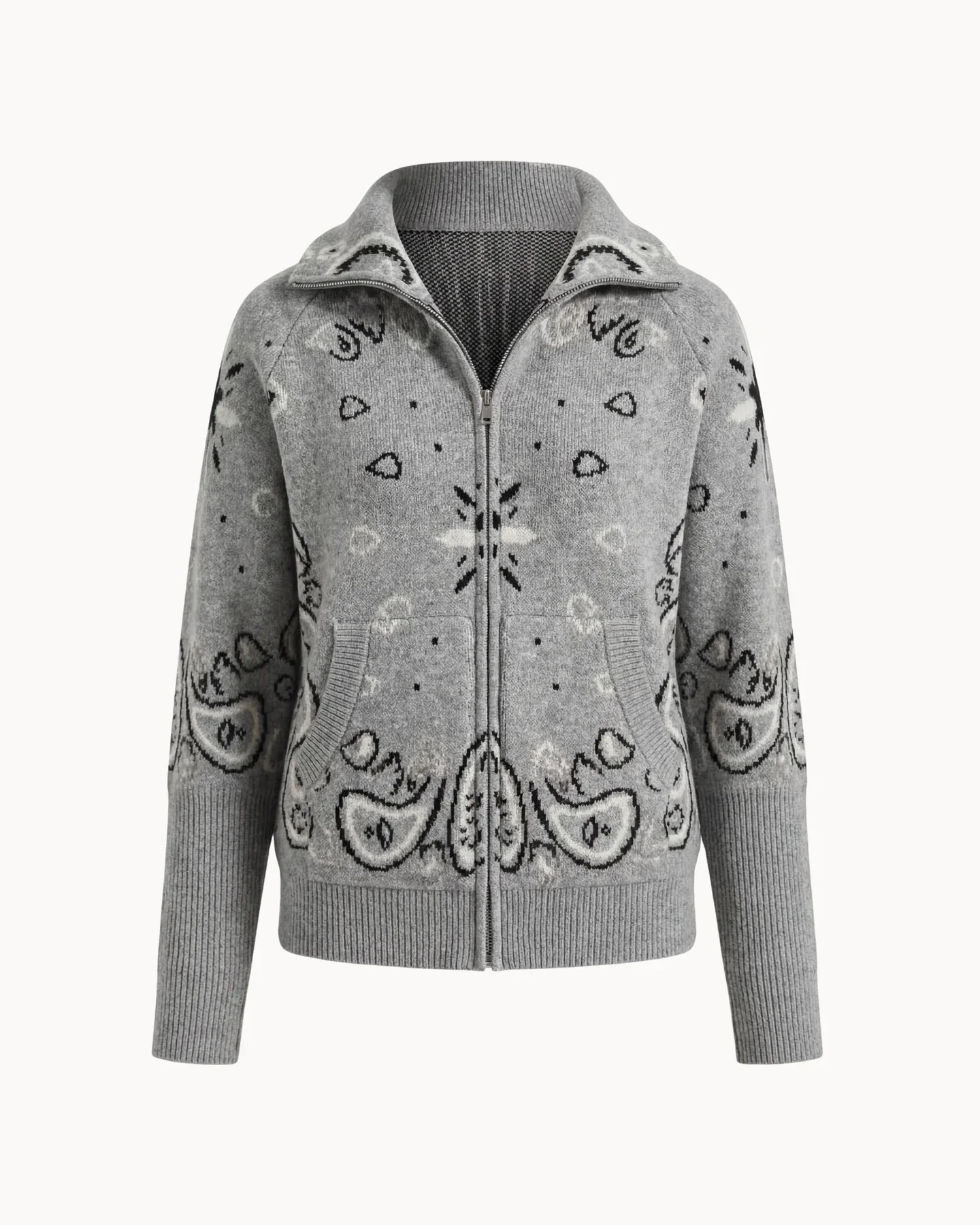 JOEY - PAISLEY ZIP UP CARIDGAN - Image 6