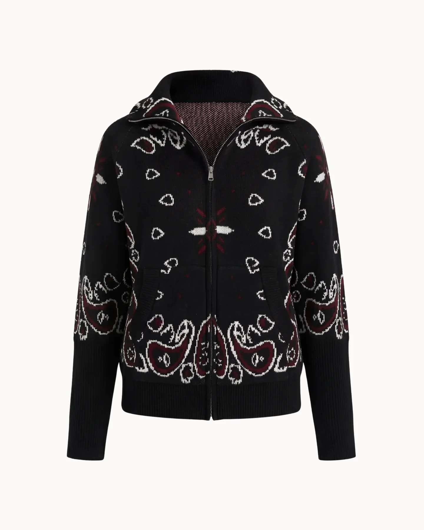 JOEY - PAISLEY ZIP UP CARIDGAN - Image 6