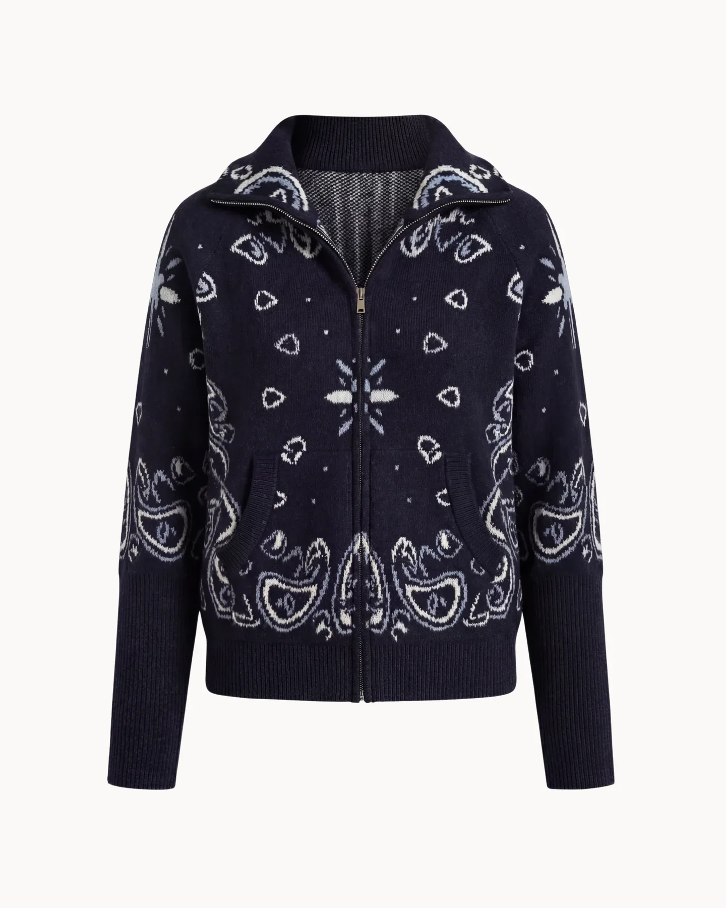 JOEY - PAISLEY ZIP UP CARIDGAN - Image 4