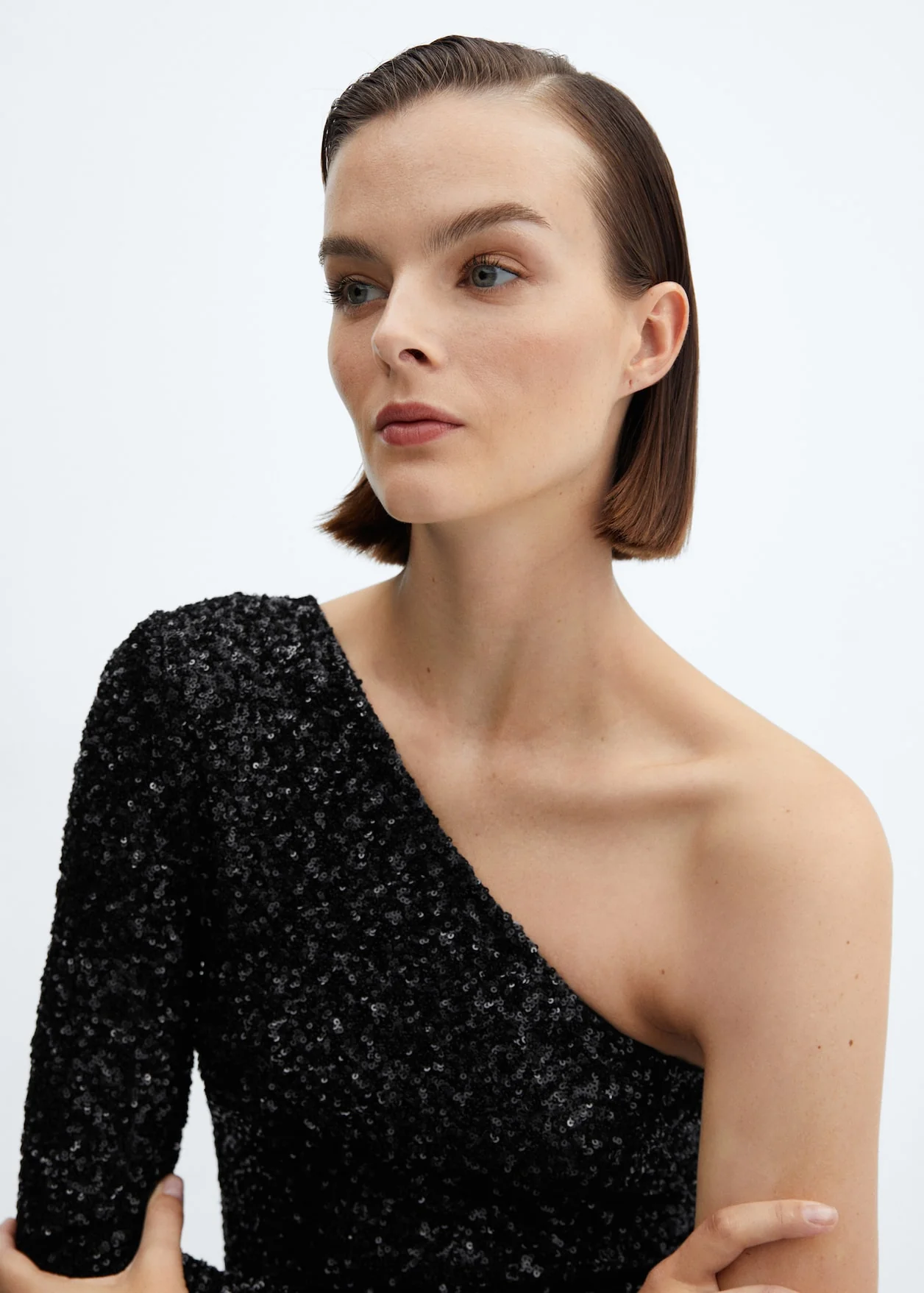 JULIETTE - ONE SHOULDER SEQUIN MINI DRESS - Image 4