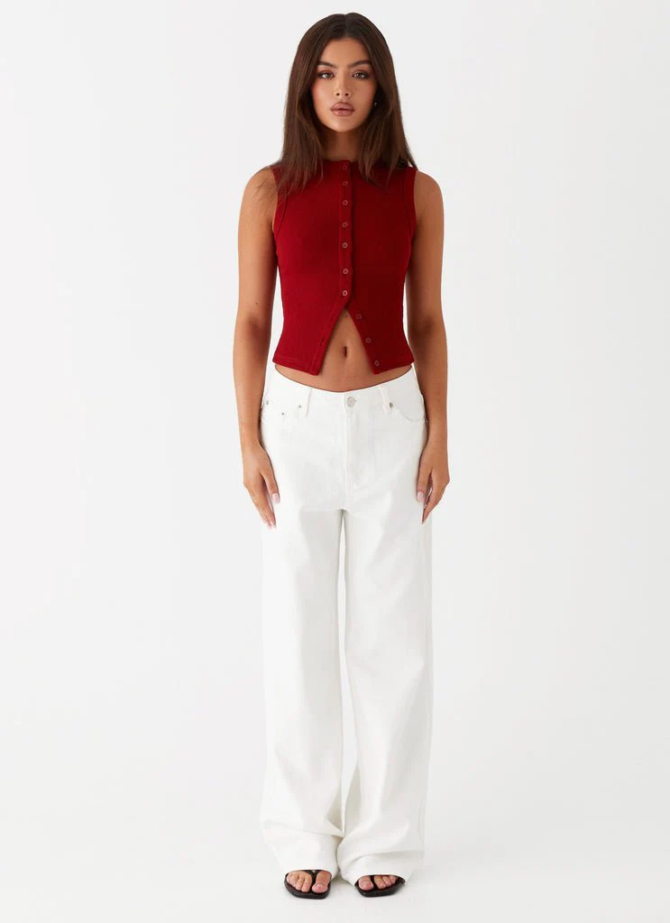 HARRIET - RIBBED VEST TOP - Image 3