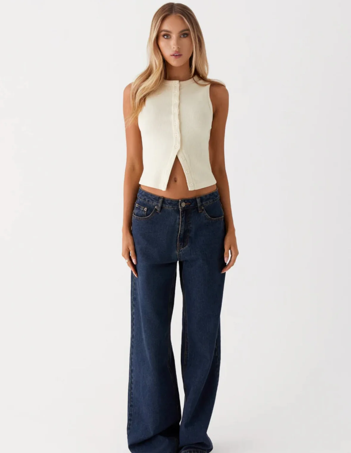 HARRIET - RIBBED VEST TOP - Image 4