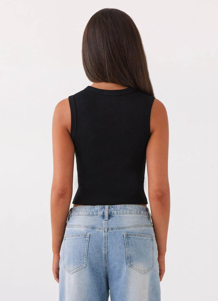 HARRIET - RIBBED VEST TOP - Image 4