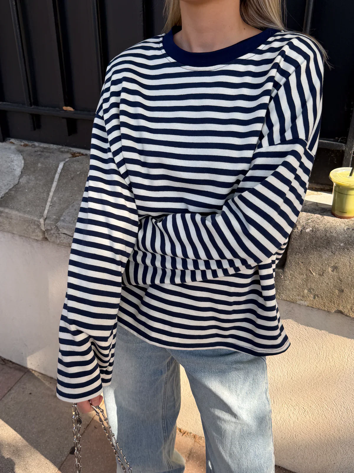 JUNO - STRIPED LONG-SLEEVE TEE - Image 3