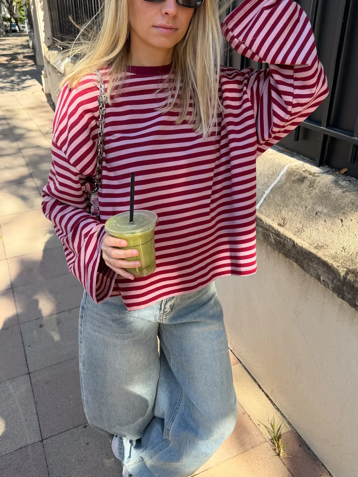 JUNO - STRIPED LONG-SLEEVE TEE - Image 3