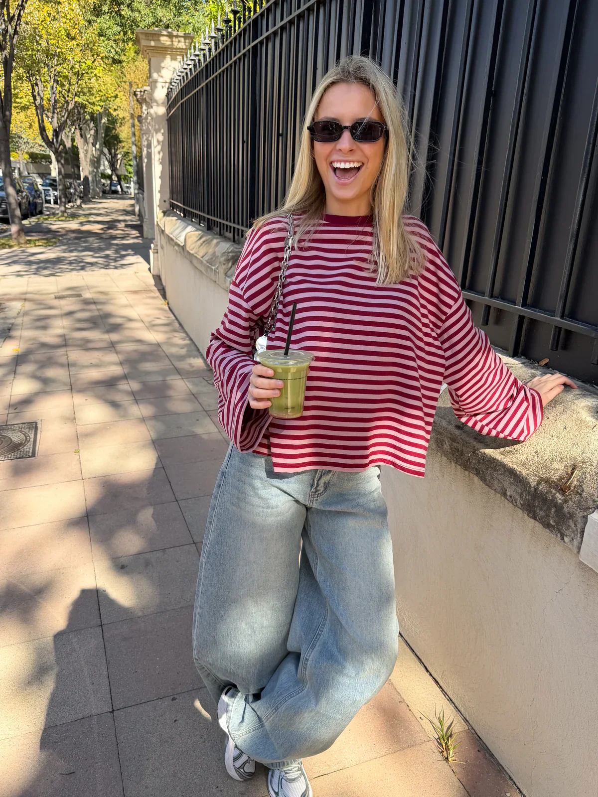 JUNO - STRIPED LONG-SLEEVE TEE - Image 4