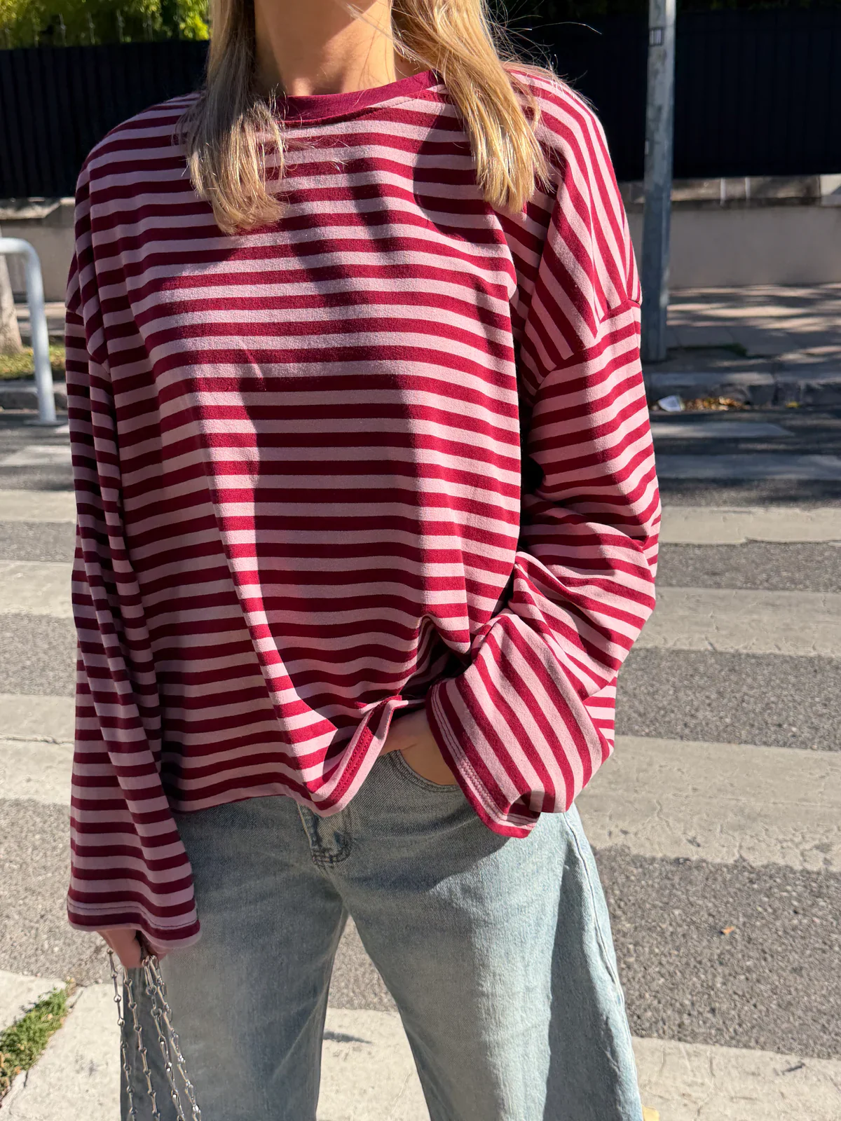 JUNO - STRIPED LONG-SLEEVE TEE - Image 5