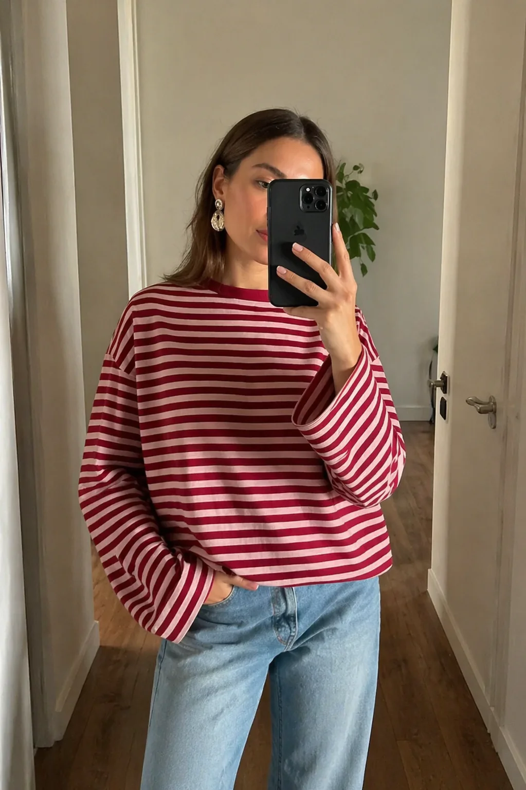 JUNO - STRIPED LONG-SLEEVE TEE - Image 6