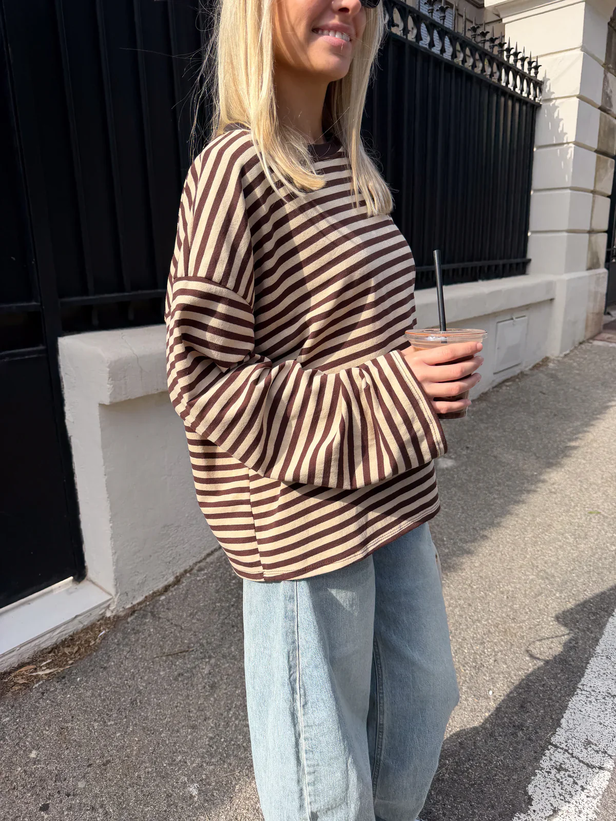 JUNO - STRIPED LONG-SLEEVE TEE - Image 3